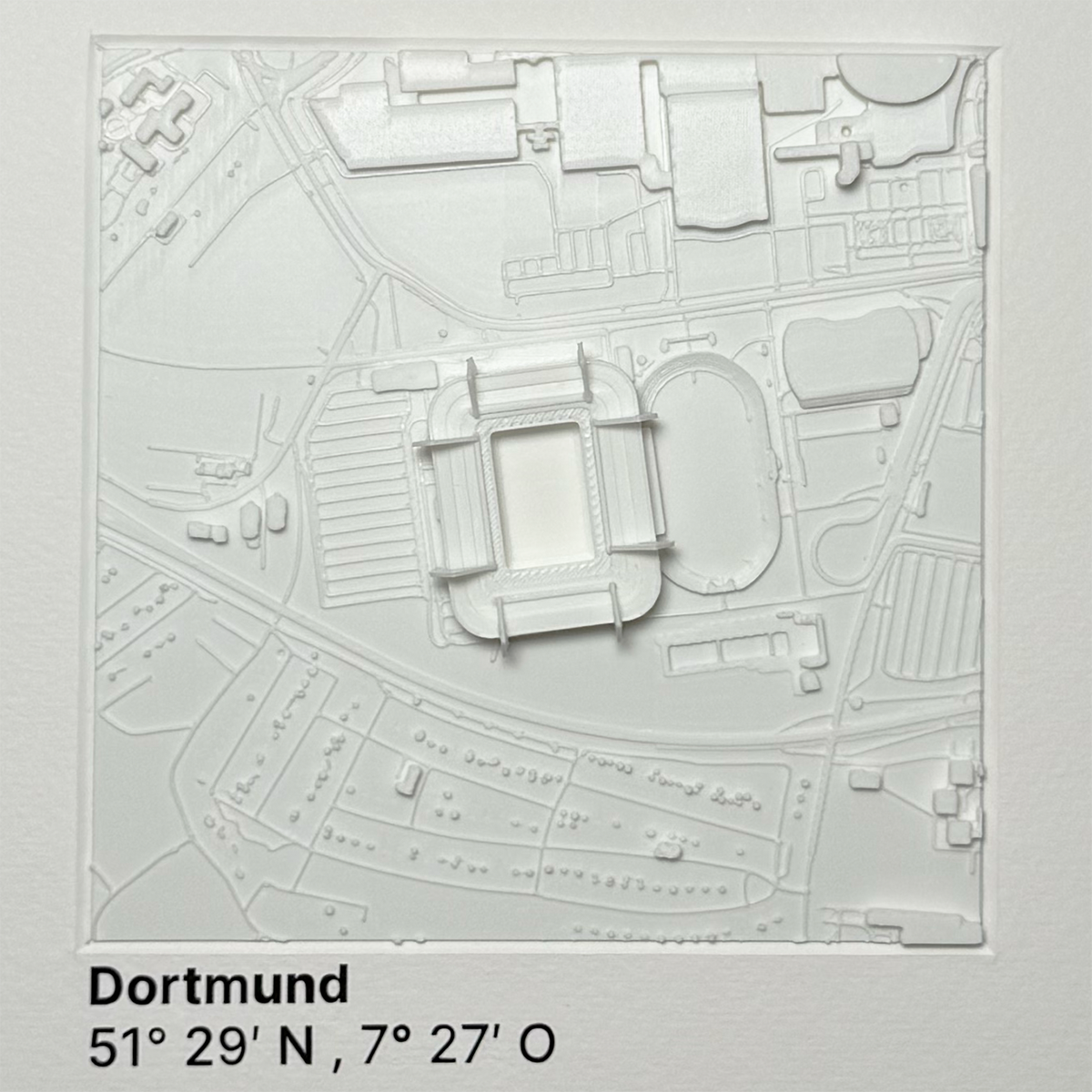Dortmund - Westfalenstadion 12x12 cm
