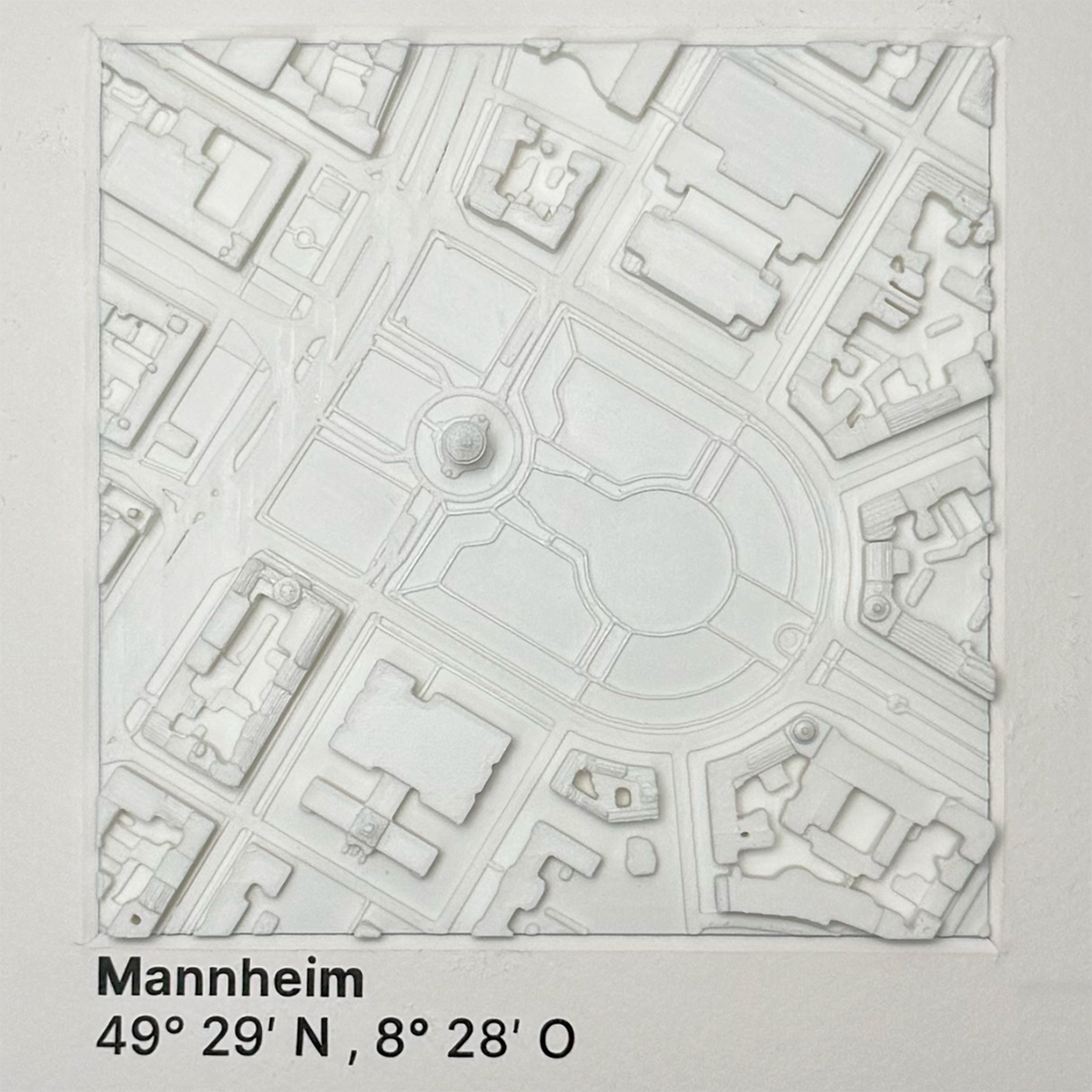 Mannheim - Wasserturm 12x12 cm