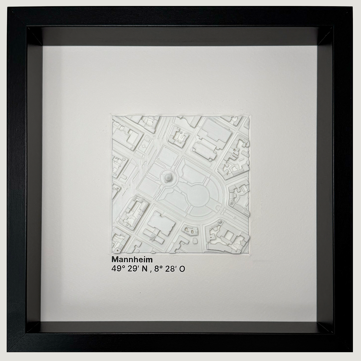 Mannheim - Wasserturm 12x12 cm