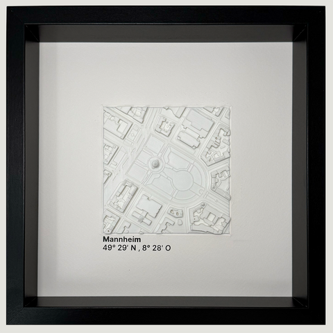 Mannheim - Wasserturm 12x12 cm