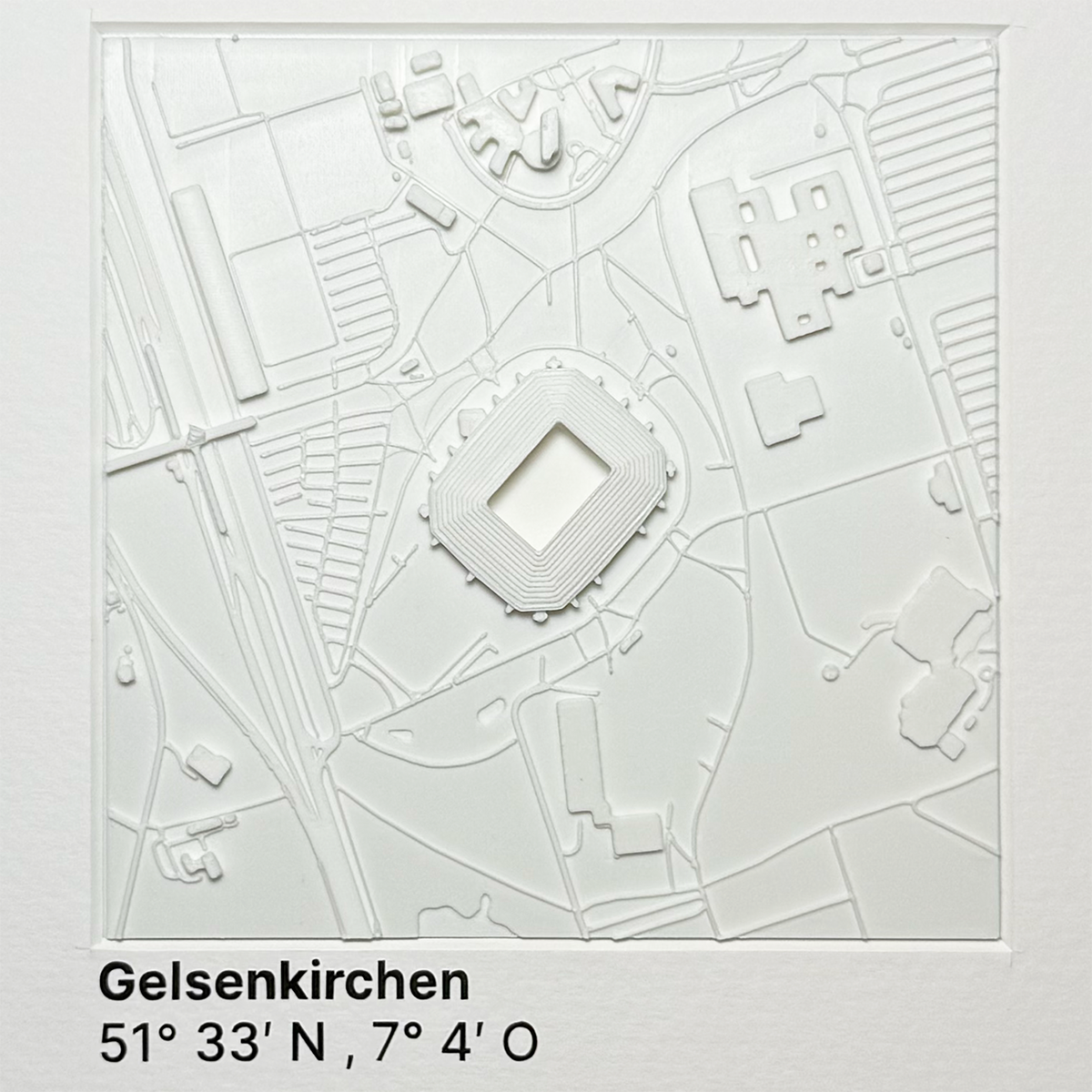 Gelsenkirchen - Veltins Arena 12x12 cm