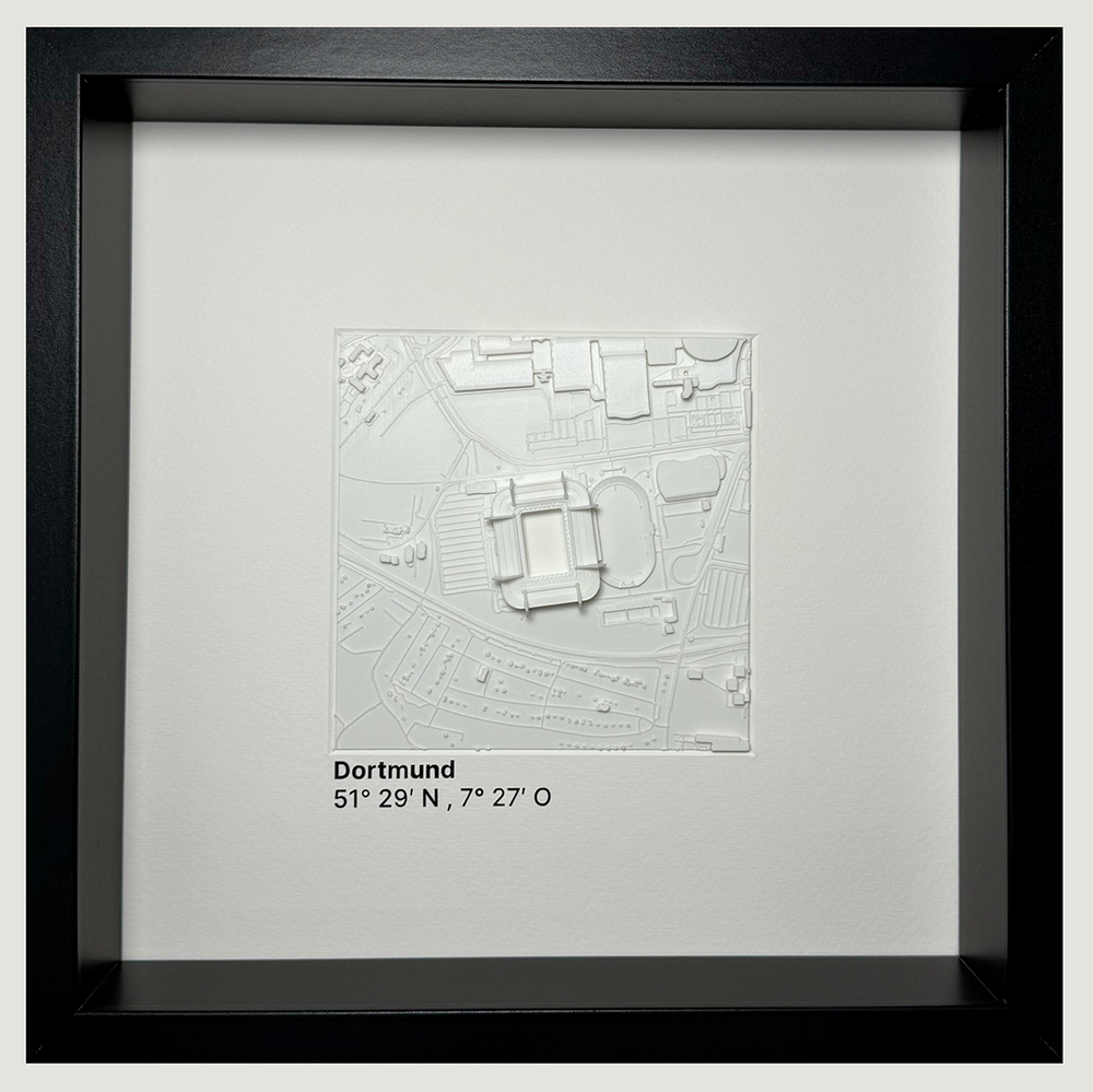 Dortmund - Stadion 12x12 cm