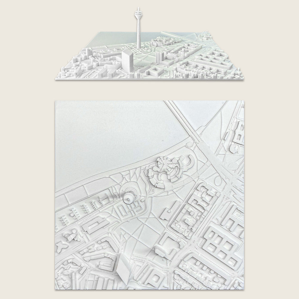 Düsseldorf - Fernsehturm 12x12 cm