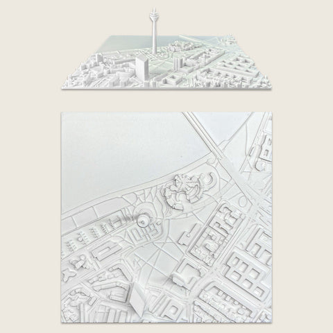 Düsseldorf - Fernsehturm 12x12 cm