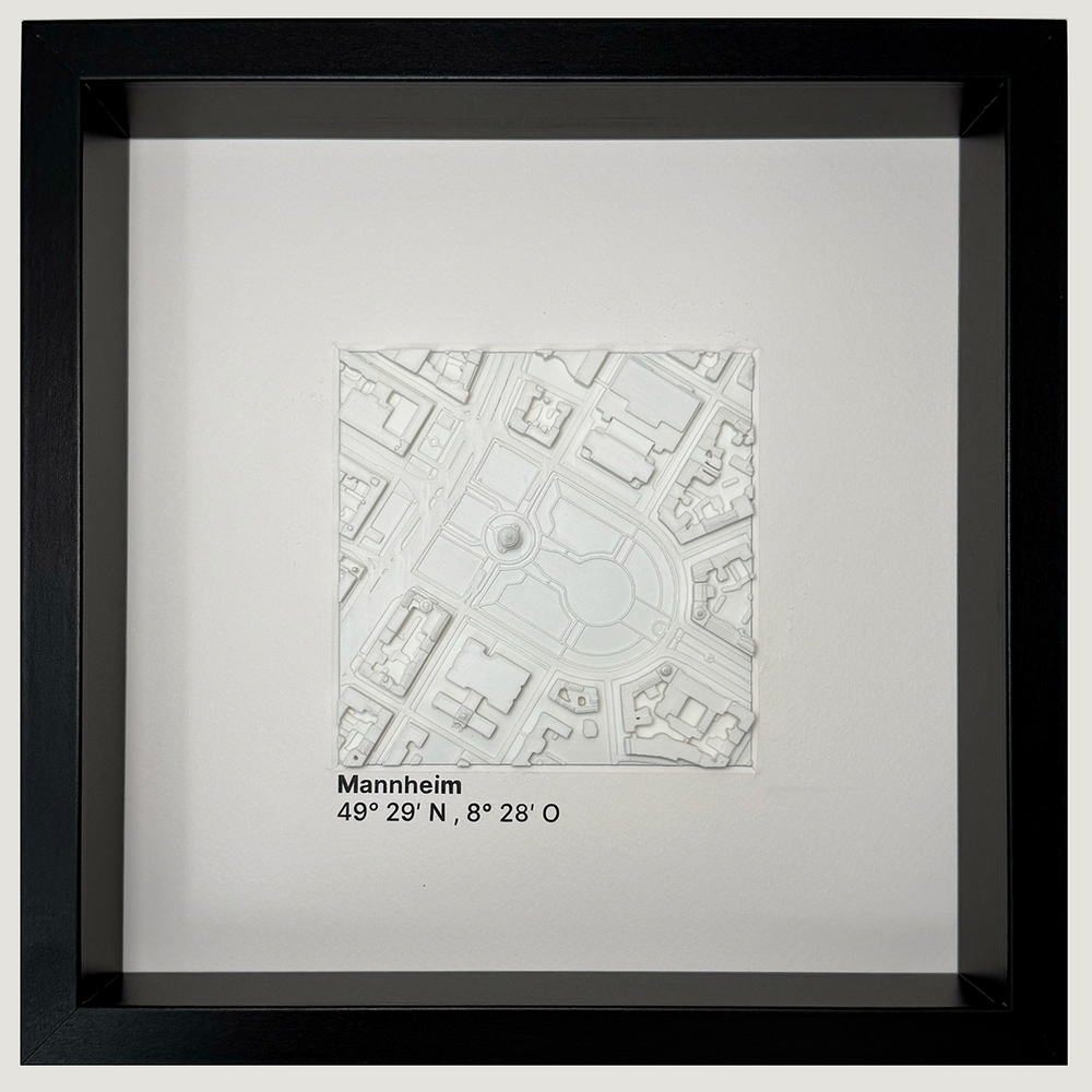 Mannheim - Wasserturm 12x12 cm