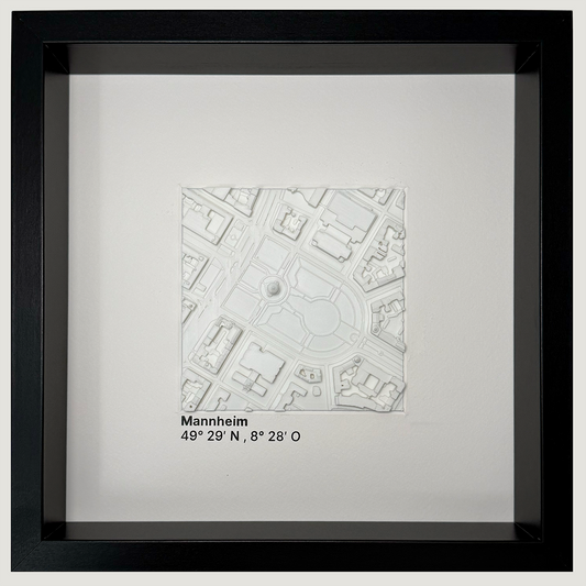 Mannheim - Wasserturm 12x12 cm