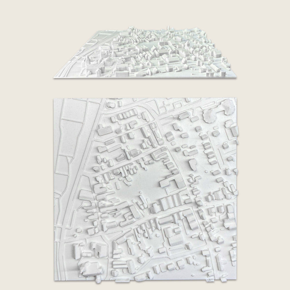 Monheim am Rhein - Altstadt 12x12 cm